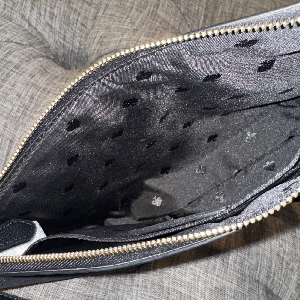 Kate Spade Bag Shimmy Glitter Black Sparkle Crossbody - Picture 13 of 17